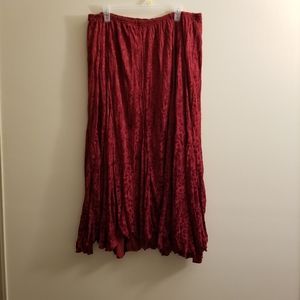 RAFAEL Red maxi skirt 3x